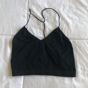 Cute Cropped Black Tank